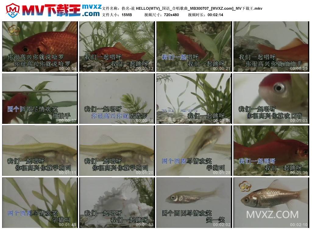 佚名-说 HELLO(MTV)_国语_合唱歌曲_MB300707